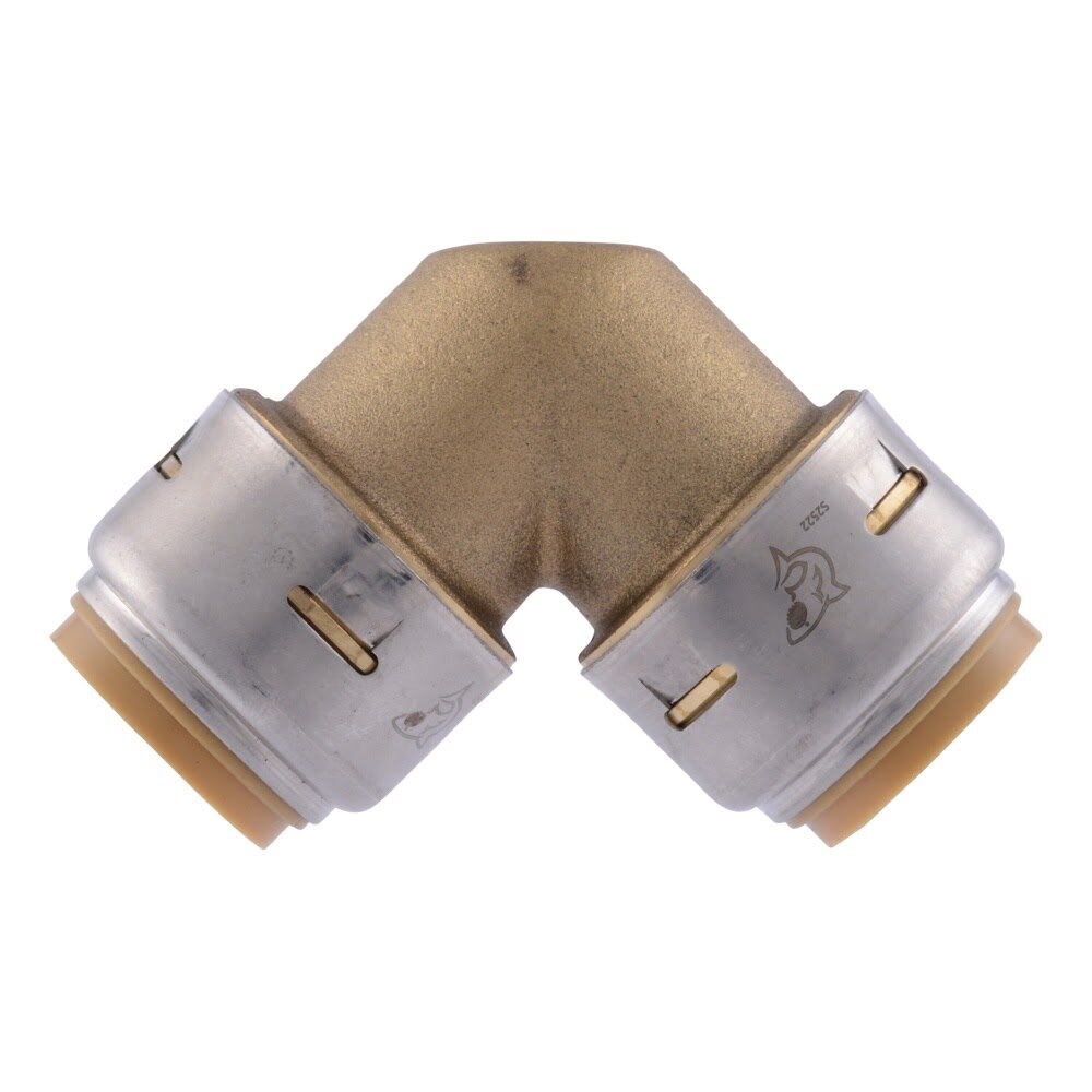 SharkBite UR256A 3/4 in. x 3/4 in. Max Push-to-Connect Brass 90 Degree Elbow Fitting - 2