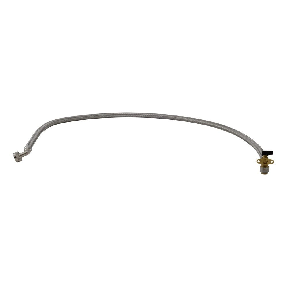 SharkBite UR26004 1/2 in. x 3/4 in. FHT 5 ft. Washer Connector with Angle Stop Valve (2 Pack) - 3