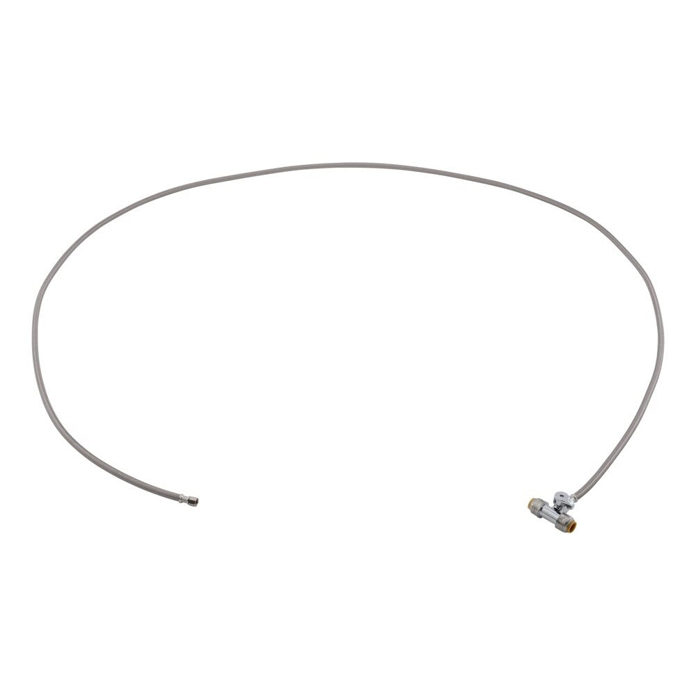 SharkBite UR26038 Max Ice Maker Connector with Tee Stop Valve 1/2 in x 1/4 in Comp 10 ft - 3