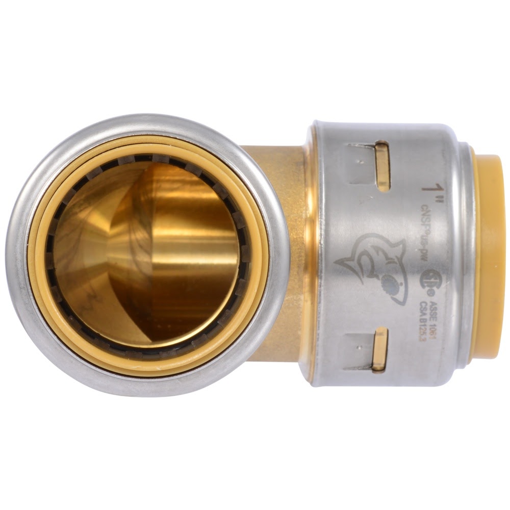SharkBite UR260A 1 in. x 1 in. Max Push-to-Connect Brass 90 Degree Elbow Fitting - 3