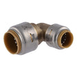 SharkBite UR274A 3/4 in. x 1/2 in. Brass Push to Connect 90 Degree Reducing Elbow Fitting