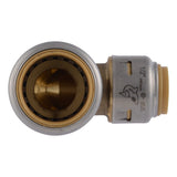 SharkBite UR274A 3/4 in. x 1/2 in. Brass Push to Connect 90 Degree Reducing Elbow Fitting - 3