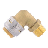 SharkBite UR281A 1/2 in x 3/8 in Max Push to Connect Male NPT Dishwasher Elbow - 2