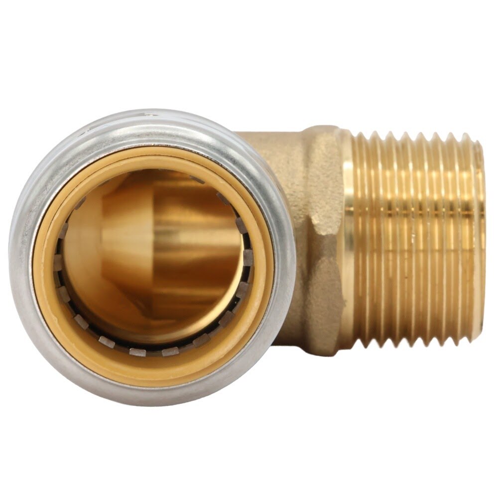 SharkBite UR286A 3/4 in. x 3/4 in. Max Push to Connect Brass Male NPT 90 Degree Adapter Elbow - 2