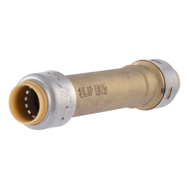SharkBite UR3008A 1/2 in. x 1/2 in. Max Push-to-Connect Brass Slip Coupling Fitting