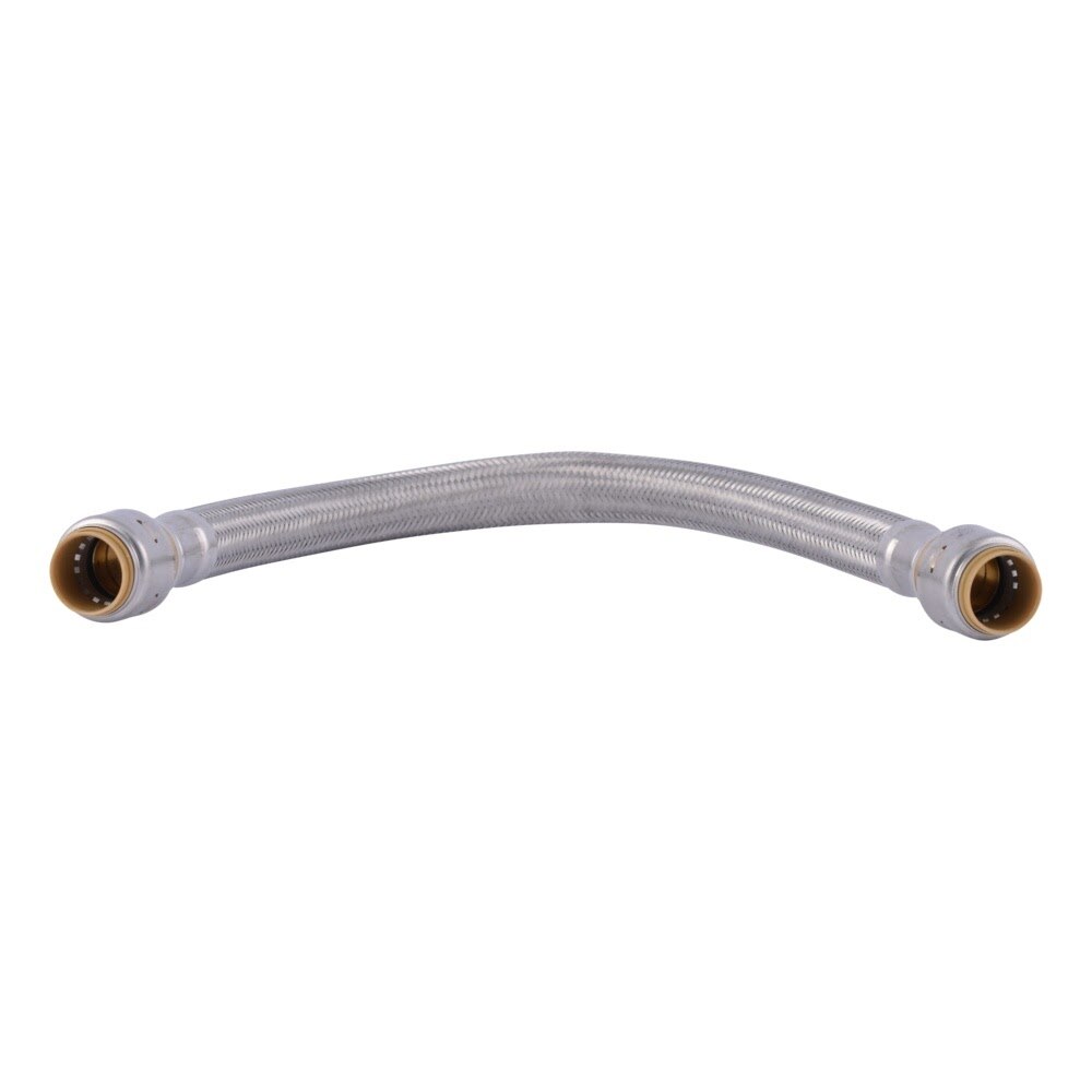 SharkBite UR3016FX18 3/4 in. x 3/4 in. x 18 in. Stainless Steel Braided Push to Connect Repair Hose - 3