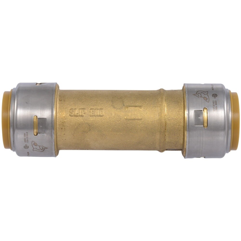 SharkBite UR3020A 1 in x 1 in Max Push to Connect Brass Slip Coupling - 2