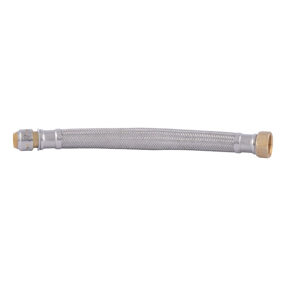 SharkBite UR3068FX12 1/2 in x 3/4 in FIP 12 in Stainless Steel Braided Water Heater Connector - 2