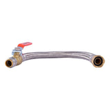 SharkBite UR3068FX18BV 1/2 in. x 3/4 in. FIP 18 in. Braided Water Heater Connector with Ball Valve - 3