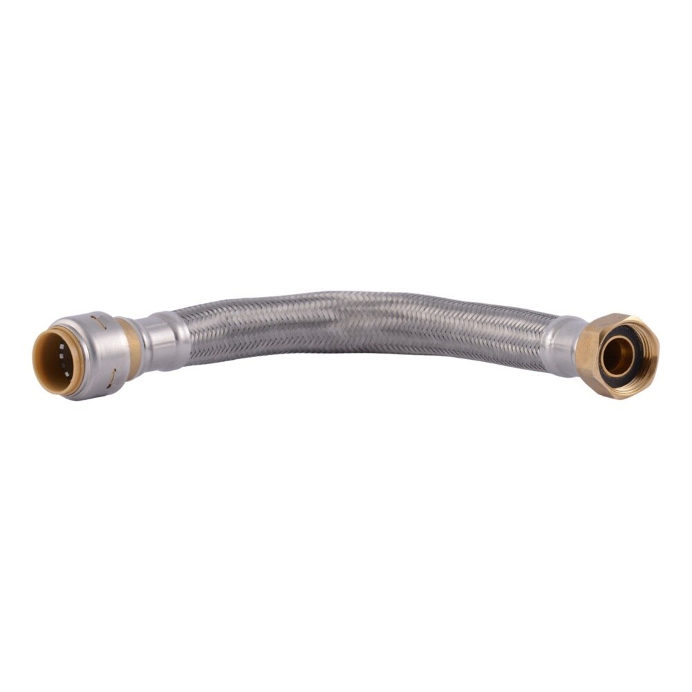 SharkBite UR3088FX12 Max 3/4 in x 3/4 in FIP 12 in Stainless Steel Braided Water Heater Connector - 3