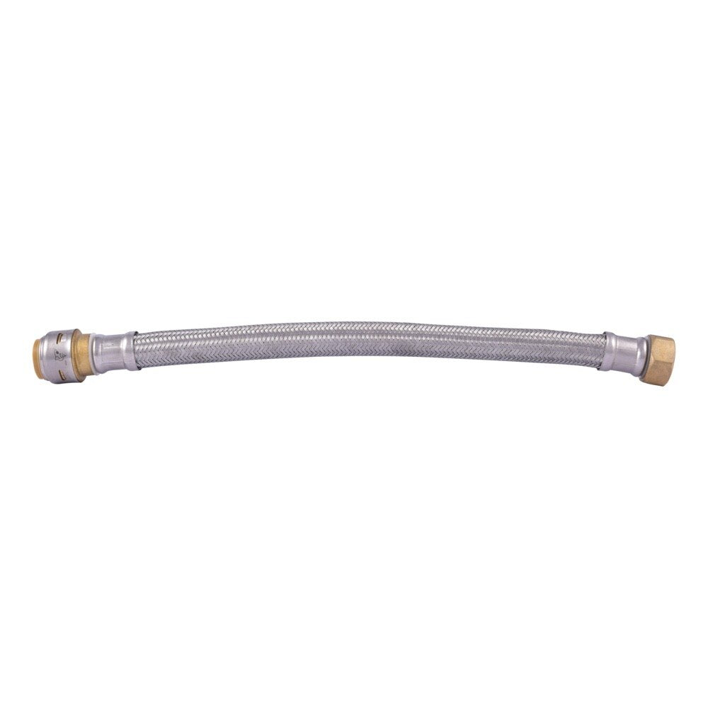 SharkBite UR3088FX15 3/4 in. Push-to-Connect x 3/4 in. FIP x 15 in. Braided Stainless Steel Water Heater Connector - 2