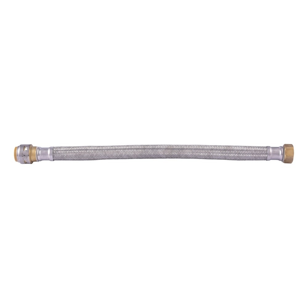 SharkBite UR3088FX18 3/4 in x 3/4 in FIP x 18 in Braided Stainless Steel Water Heater Connector - 2