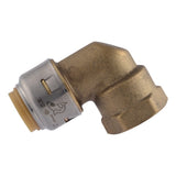 SharkBite UR308A 1/2 in. x 1/2 in. Max Push-to-Connect x FNPT Brass 90 Degree Adapter Elbow - 2