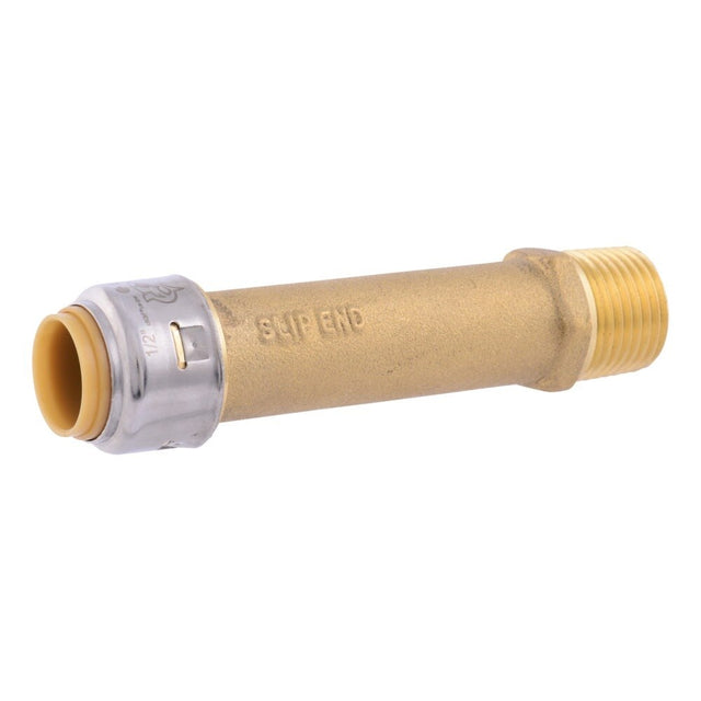SharkBite UR3120A 1/2 in. x 1/2 in. Max Slip Male NPT Push to Connect Brass Adapter