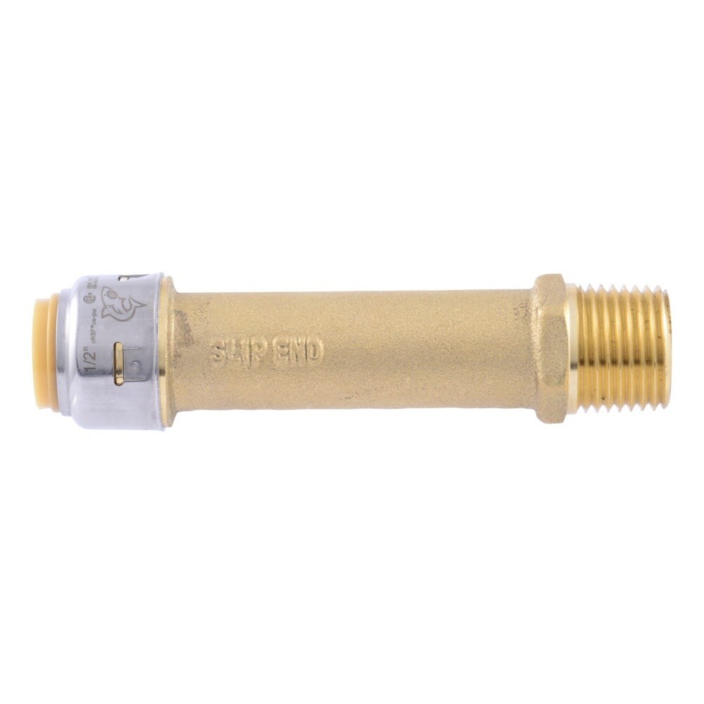 SharkBite UR3120A 1/2 in. x 1/2 in. Max Slip Male NPT Push to Connect Brass Adapter - 2