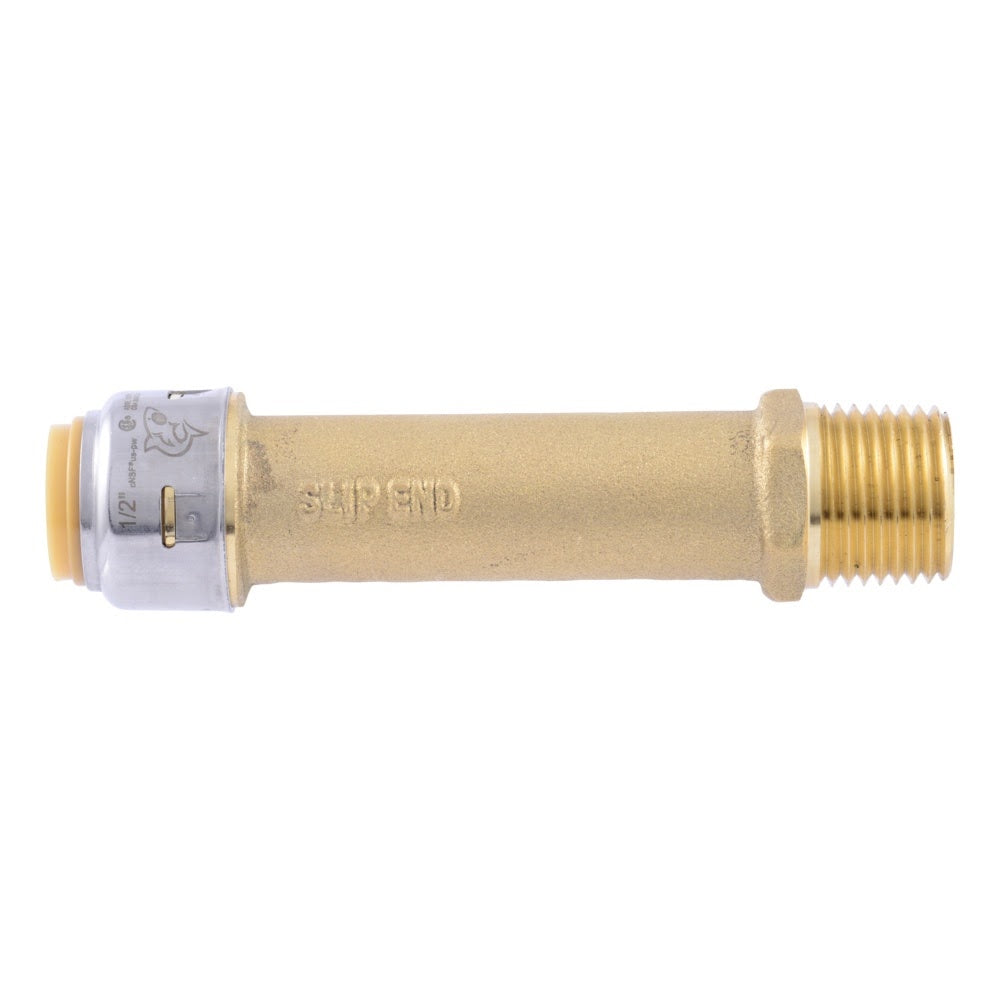 SharkBite UR3120A 1/2 in. x 1/2 in. Max Slip Male NPT Push to Connect Brass Adapter - 2