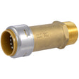 SharkBite UR3140A 1 in. x 1 in. Push-to-Connect x MIP Brass Slip Adapter Fitting