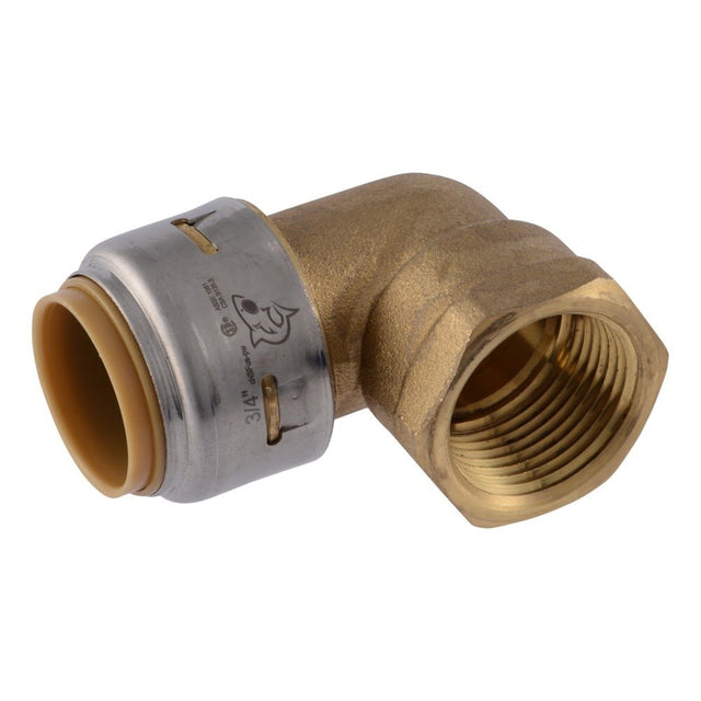 SharkBite UR314A 3/4 in. x 3/4 in. Max Push FNPT Adapter Elbow