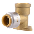 SharkBite UR334A 1/2 in. x 1/2 in. Push-to-Connect x FNPT Brass 90 Degree Drop Ear Elbow