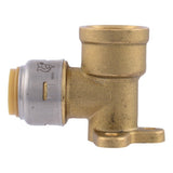 SharkBite UR334A 1/2 in. x 1/2 in. Push-to-Connect x FNPT Brass 90 Degree Drop Ear Elbow - 2
