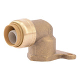 SharkBite UR335A 1/2 in. x 1/2 in. FNPT Hy-Ear Elbow Drop Ear Push to Connect Brass Fitting