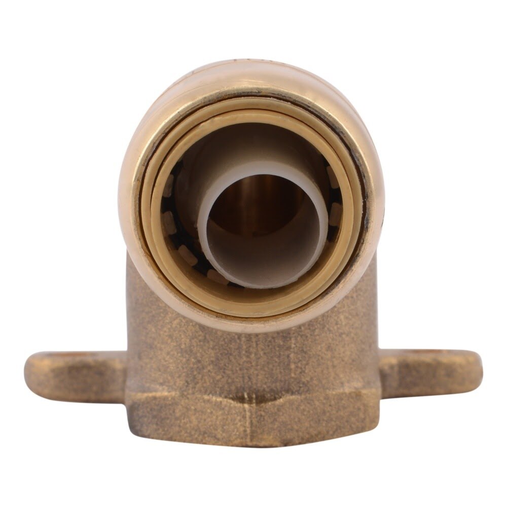 SharkBite UR335A 1/2 in. x 1/2 in. FNPT Hy-Ear Elbow Drop Ear Push to Connect Brass Fitting - 3