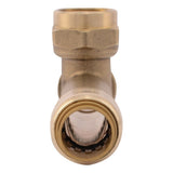 SharkBite UR3482A 1/2 in. x 1/2 in. x 1/2 in. FNPT Female Center Slip Tee Push to Connect Brass Fitting - 3