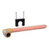 SharkBite UR351A 1/2 in Elbow x 1/2 in Copper Tube Lead Free Stub Out Elbow 8 in Length