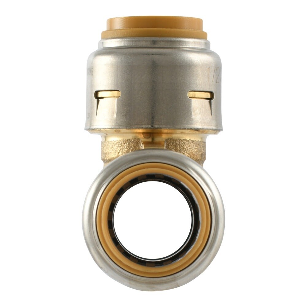 SharkBite UR362A Half Inch x Half Inch x Half Inch Max Push to Connect Brass Pipe Tee - 3