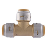 SharkBite UR370A 3/4 in. x 3/4 in. x 3/4 in. Max Push-to-Connect Brass Tee Fitting - 2