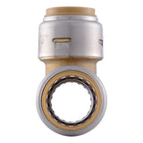 SharkBite UR370A 3/4 in. x 3/4 in. x 3/4 in. Max Push-to-Connect Brass Tee Fitting - 3