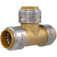 SharkBite UR374A 1 in. x 1 in. x 1 in. Max Push-to-Connect Brass Tee Fitting