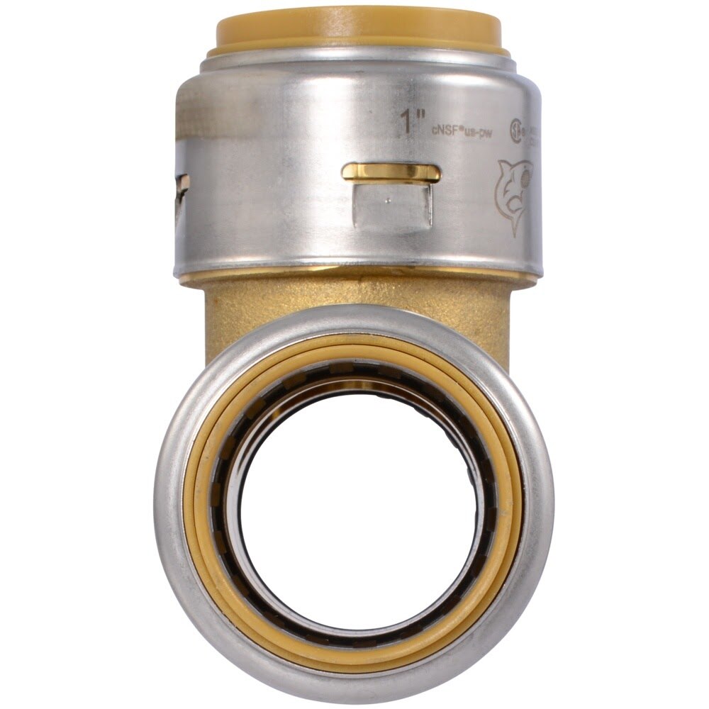 SharkBite UR374A 1 in. x 1 in. x 1 in. Max Push-to-Connect Brass Tee Fitting - 3