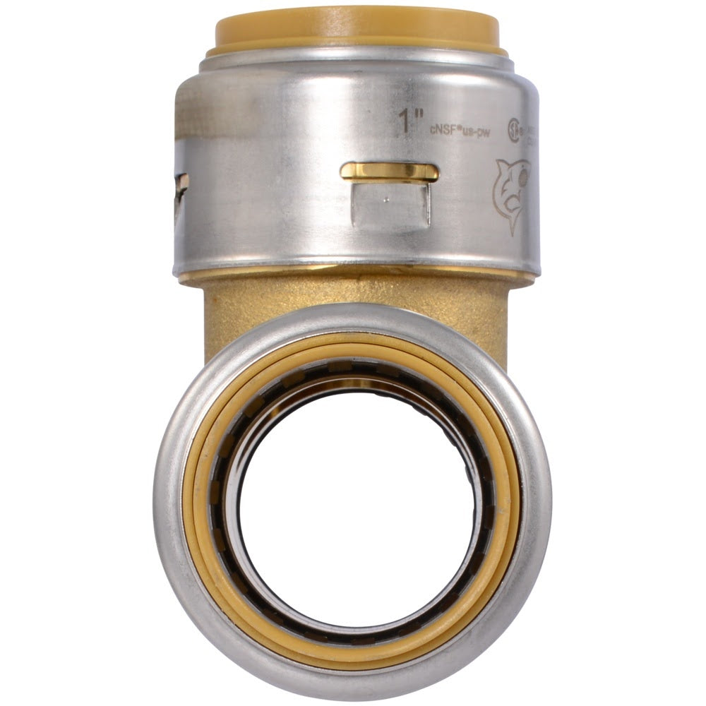 SharkBite UR374A 1 in. x 1 in. x 1 in. Max Push-to-Connect Brass Tee Fitting - 3
