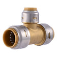 SharkBite UR412A 3/4 in. x 3/4 in. x 1/2 in. Push-to-Connect Brass Reducing Tee