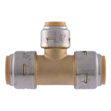 SharkBite UR412A 3/4 in. x 3/4 in. x 1/2 in. Push-to-Connect Brass Reducing Tee - 2