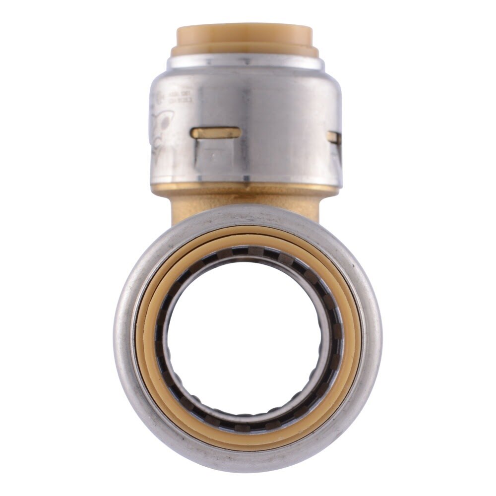 SharkBite UR412A 3/4 in. x 3/4 in. x 1/2 in. Push-to-Connect Brass Reducing Tee - 3