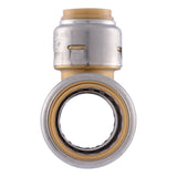 SharkBite UR412A 3/4 in. x 3/4 in. x 1/2 in. Push-to-Connect Brass Reducing Tee - 3