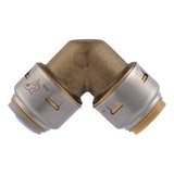 SharkBite UR4248A 1/2 in. PB x 1/2 in. CTS Brass Push to Connect Transition Elbow - 2