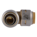 SharkBite UR4248A 1/2 in. PB x 1/2 in. CTS Brass Push to Connect Transition Elbow - 3