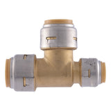 SharkBite UR444A Max 3/4 in. x 1/2 in. x 3/4 in. Push-to-Connect Brass Reducing Tee Fitting - 2