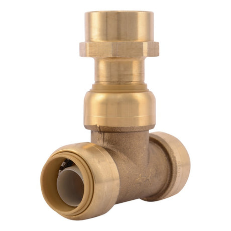 SharkBite UR462A 3/4 in x 3/4 in x 3/4 in Push-to-Connect Tee with Female FNPT Center