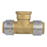 SharkBite UR464 1 in. x 1 in. x 1 in. FNPT Max Female Center Tee Push-to-Connect Fitting - 2