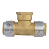 SharkBite UR464 1 in. x 1 in. x 1 in. FNPT Max Female Center Tee Push-to-Connect Fitting - 2