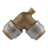 SharkBite UR5256A 3/4 in x 3/4 in Max Push to Connect 90 Degree Elbow with 1/8 in NPSM Drain - 2