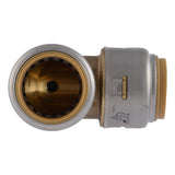 SharkBite UR5256A 3/4 in x 3/4 in Max Push to Connect 90 Degree Elbow with 1/8 in NPSM Drain - 3