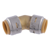 SharkBite UR656A 3/4 in. x 3/4 in. Max Push-to-Connect Brass 45 Degree Elbow Fitting