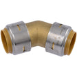 SharkBite UR660A 1 in. x 1 in. Max Push to Connect Brass 45 Degree Elbow Fitting