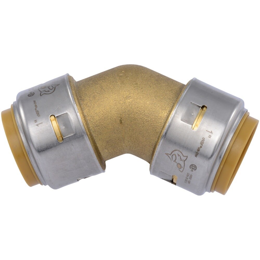 SharkBite UR660A 1 in. x 1 in. Max Push to Connect Brass 45 Degree Elbow Fitting - 2