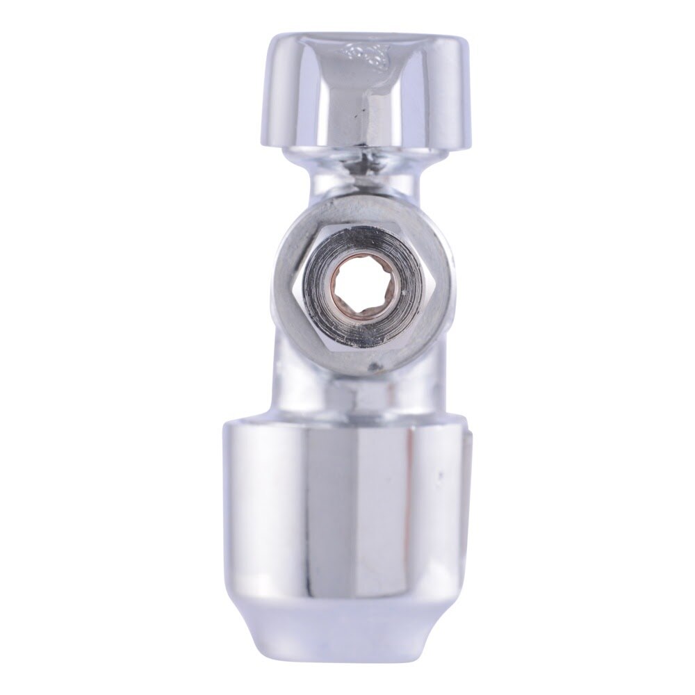 SharkBite URDS123814 1/2 in. Push-to-Connect x 3/8 in. OD x 1/4 in. OD Compression Dual Stop Valve - 3